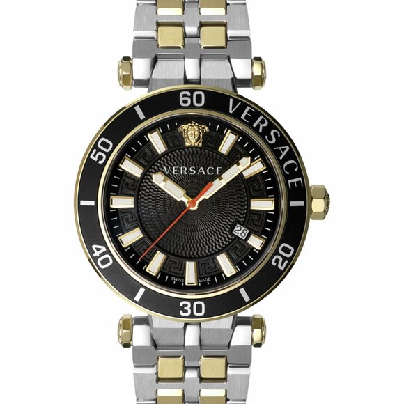 Versace Men's Two Tone Gold Watch
